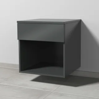 Sanipa Anbau-/Solitärschrank 2morrow (P2353) 510x500x520 Anthrazit-Glanz, P235379 P235379