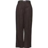 STREET ONE Schlupfhose High Waist Wide Leg Hose aus Leinen