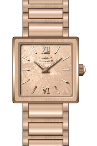 Invicta Angel 50163 Damenuhr - Quarzwerk - Edelstahl mit roségoldenem Zifferblatt - 23 mm