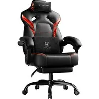 GTPLAYER Gaming-Stuhl Gamer Sessel Gamer Stuhl mit Fußstütze Lendenkissen Kopfstütze, Verstellbaren Armlehnen mit Fußstütze Gamingstuhl 150 Kg Drehbarer