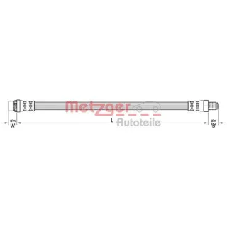Metzger Bremsschlauch vorne Citroen Berlingo C4 Peugeot Partner