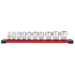 Milwaukee Steckschlüsseleinsatz 3/8" imperial, 10-teiliges Set - 4932492508