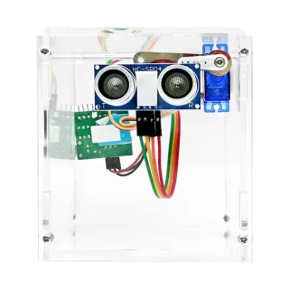 Ultrasonic Motion Sensor Automatic Lid Smart Trash Can Kit STC8H1K08 Microcontroller Electronic Home Automation DIY Kit
