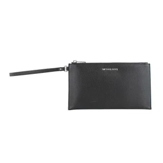 Michael Kors Schwarze Leder Clutch Tasche