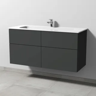 Sanipa 3way Keramik-Set Keramik-Waschtisch und Unterbau (SP482) SP4821B