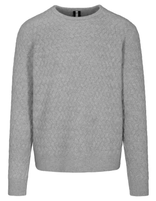 COMMANDER Finest Clothing - Rdh.-Pullover, 1/1 Arm tech grey - Gr. - XXL
