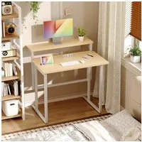 HOMALL Schreibtisch Klappbarer Schreibtisch mit Monitorhalterung Gaming-Schreibtisch (80 cm breiter mehrstufiger Notebook-Schreibtisch, bequem zusammenklappbar)