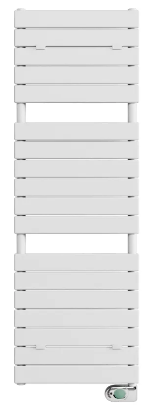 Neuesbad Badheizkörper Stripe B:500, H:1512mm, weiss, elektrisch, Thermostat chrom NB1PE1511