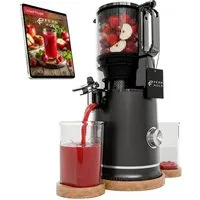 FERNHOLD Slow Juicer Entsafter für ganze Früchte & Gemüse, Kaltentsafter mit 130 mm Öffnung, 250 W, 1,8 l Saftbehälter, BPA-frei, Inkl. 2 Gläsern & Saftrezepte