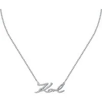 KARL LAGERFELD Collier Karl Lagerfeld Damen-Kette Edelstahl 69 Kristall