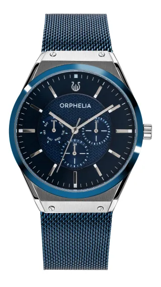 Orphelia Saffiano Herren-Armbanduhr, blau, OR72902