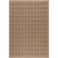 Teppium Teppich Vintage Design, Rechteckig, Höhe: 5 mm, Outdoor Teppich Vintage Design Natur Optik für Küche Balkon Terrasse