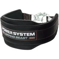 Power System Dip-Gürtel Dip Gürtel Gewichtsgürtel Trainingsgürtel Klimmzug Dips Pull Up (Länge der Kette: 82 cm + 2 Karabinerhaken, Universelle Größe) Sehr strapazierfähiges 100% Nylonmaterial