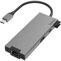 Hama 5-in-1 USB-C Hub mit HDMI 4K, LAN, 2x USB-A, USB-C Power Computer-Adapter