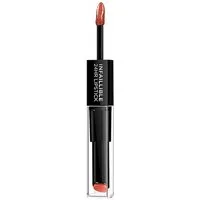 L'Oreal Deutschland Make-up Lippenstift Infaillible 2-Step 312 Incessant Russ, 5,6 ml