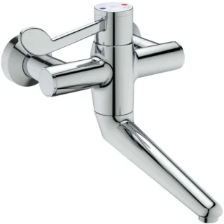 Ideal Standard CeraPlus 2 Wand-Waschtisch-Thermostat A6700AA absperrbar, DN 15, Ausladung 306 mm, chrom