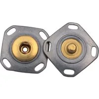 Hartmann-Knöpfe Druckknopf 5 Stück stabile silber gold eckig Metall Druckknöpfe zum Annähen