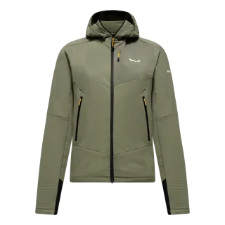 SALEWA - Ortles Fleece Pro Kapuzenjacke Damen - Grün (Gr.42)