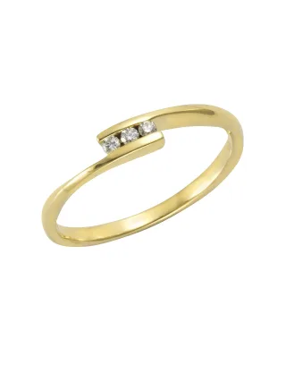 Orolino Ring Gold 585 mit 3x Brillant zus. 0,06ct.