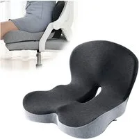 Refined Living Sitzkissen Sitzkissen Ergonomisches Bürostuhl Orthopädisch Mit RückenKissen, Memory-Schaum Lindert Rückenschmerzen Sitzring Steißbein Entlastung