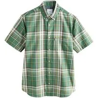 Next Kurzarmhemd Kurzärmeliges, bügelleichtes Slim Fit Oxfordhemd (1-tlg)