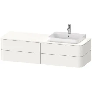 Duravit Happy D.2 Plus Konsolenwaschtischunterbau wandhängend Weiß Supermatt 1600x550x408 mm - HP497 HP4973R8484