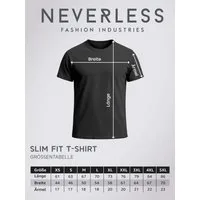Neverless Print-Shirt Herren T-Shirt California South Beach Welle Wave Surfing Print mit Print
