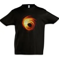 Urban Backwoods Print-Shirt Black Hole Kinder T-Shirt Schwarzes Loch Geek Nerd Space Station (1-tlg) Cosmonaut Cosmos Kosmos Weltraum
