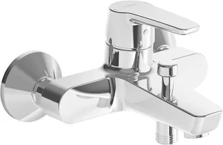 Hansa Einhand-Wannen-Batterie für Wandaufbau Hansapolo 5144 chrom, 51442193 51442193