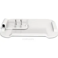 Ornamin Frühstücksbrett ORNAMIN Kleines Essbrettchen mit Zubereitungshilfe, Qualitätskunststoff, (Set, 2-St., 1x Essbrettchen I 1x Zubereitungshilfe), Esshilfe l Alltagshilfe l Schneidebrett l Made in Germany