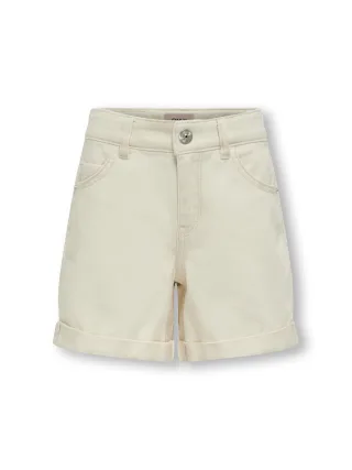 KIDS ONLY - KOGVEGA REG MOM SHORTS DNM BJBOX NOOS Ecru - Gr. - 152