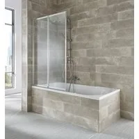 welltime Badewannenaufsatz Nassau, Einscheibensicherheitsglas, (2 tlg), Komplett zusammenfaltbar