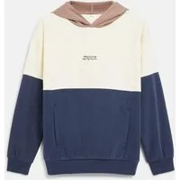s.Oliver Sweatshirt Sweatshirt Oversize Sweatshirt mit Kapuze und Colour Blocking