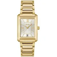 BOSS Quarzuhr PRINCIPLE DRESS 1514280, Armbanduhr, Damenuhr, Herrenuhr, Edelstahlarmband, analog, Tag