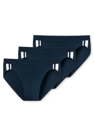 SCHIESSER - 3PACK Rio-Slip dunkelblau - Gr. - 4