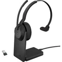 Evolve2 55, mit Ladestation, Headset schwarz, Mono, Microsoft Teams, USB-A, Link380a