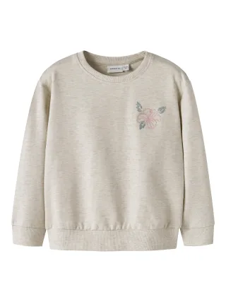 NAME IT - NMFHEJA LS NREG SWEAT BOX UNB Peyote Melange - Gr. - 110