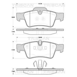Triscan Bremsbel?ge hinten Mercedes 811023054