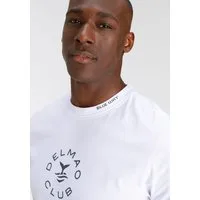 DELMAO T-Shirt Kurzarm, lässige Passform, mit Print und Schriftzug, Rundhals