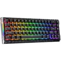 ATTACK SHARK R68 HE 8000Hz Kohlefaser Rapid Trigger Gaming-Tastatur, 0,005mm RT Gaming-Tastatur (CNC-Aluminium,60% RGB Kabelgebunden Hall-Effekt Magnetische Tastatur)