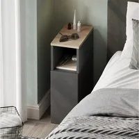 Vicco Nachtschrank Enton, Anthrazit/Sonoma, 20 x 59.5 cm mit 1 Tür (1-St)