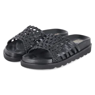 Bullboxer Pantoletten  Schwarz - Gr. 36 -  Echt Leder