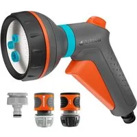 GARDENA Multifunktionsbrause Starter Set, vier verschiedene Sprühbilder, UV-beständig