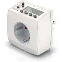 BEARWARE Zeitschaltuhr Digitaler Weekly Timer, minutengenau, LCD-Display, 3680W, digital, 1-St., 8 Programme (Wochen/Tag/Min), dt. Anleitung, Kinderschutz