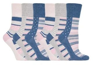 Gentle Grip - 6 Paar Damen Gentle Grip nicht elastische Socken - GG132