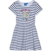 Disney Frozen Jerseykleid FROZEN Anne + Elsa Mädchenkleid gestreift 3 4 5 6 8 Jahre