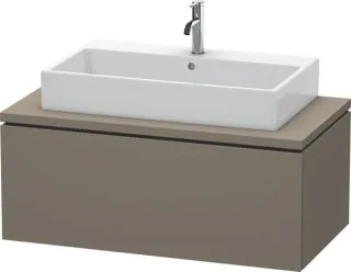 Duravit L-Cube Konsolenwaschtischunterbau wandhängend Flanell Grau Seidenmatt 1020x547x400 mm - LC58 LC581409090