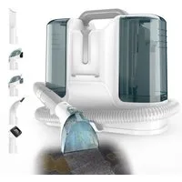 AKKEE Wasch-Sauger Nasssauger Teppichreiniger Polsterreiniger Gerät, 11kPa, 1.8L, 450 W, beutellos, Doppelwassertank und flexibel einsetzbaren Bürstenköpfen