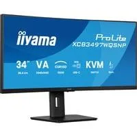 ProLite XCB3497WQSNP-B1, LED-Monitor 86.4 cm (34 Zoll), schwarz (matt), WQHD, VA, Curved, Adaptive-Sync, USB-C, USB-Hub, 120Hz Panel
