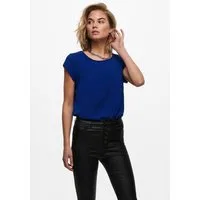 ONLY Kurzarmbluse ONLVIC – feminines Blusenshirt in lockerer Form Materialmix, regular fit